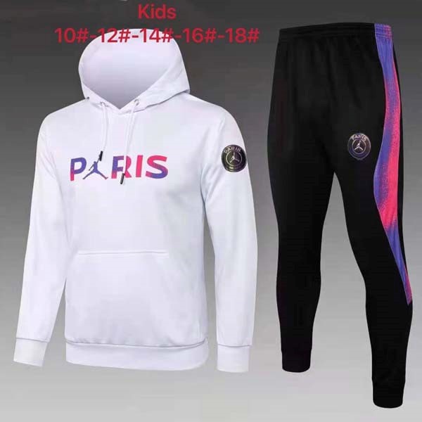 Niños Chandal Con Capucha Paris Saint Germain 2022 Blanco Rojo 1